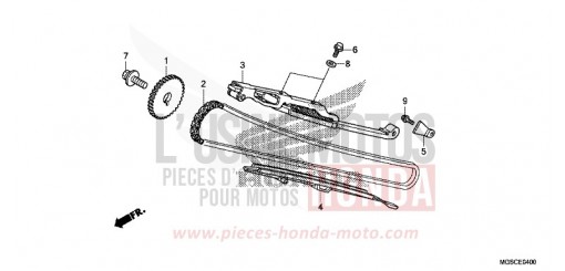 CATENA DISTRIBUZIONE/TENDICATENA NC700DD di 2013